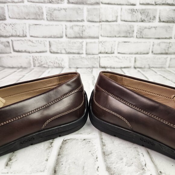 Ecco‎ Men\'s US 10 EU 44 Brown Leather Classic Moc Loafers Casual Slip On Shoe main image 7